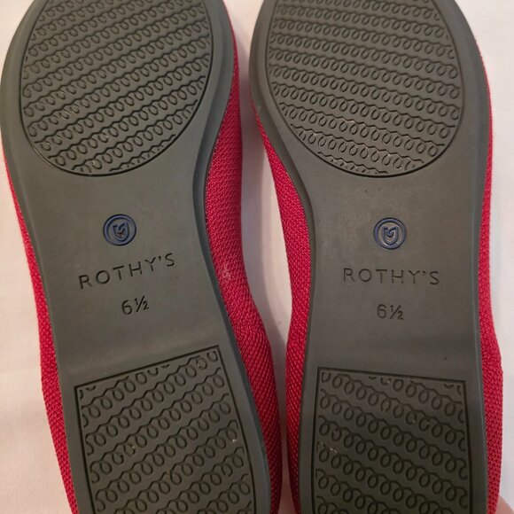 Rothy's Women's Red Ballet Flats, Size 6.5 - Picture 6 of 6